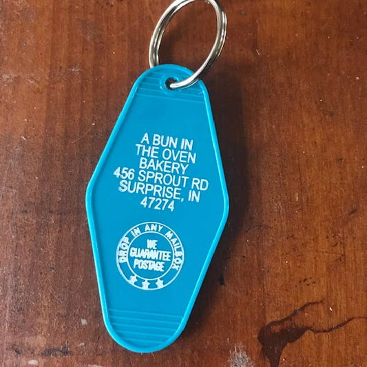 A Bun in the Oven keychain