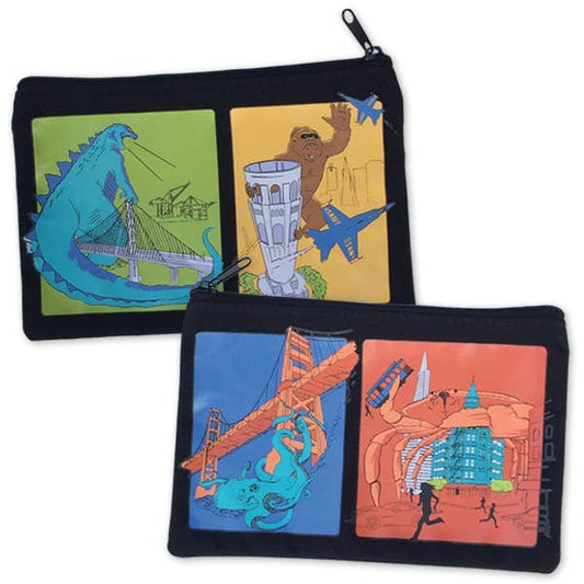 Monster Invasion Zipper Pouch