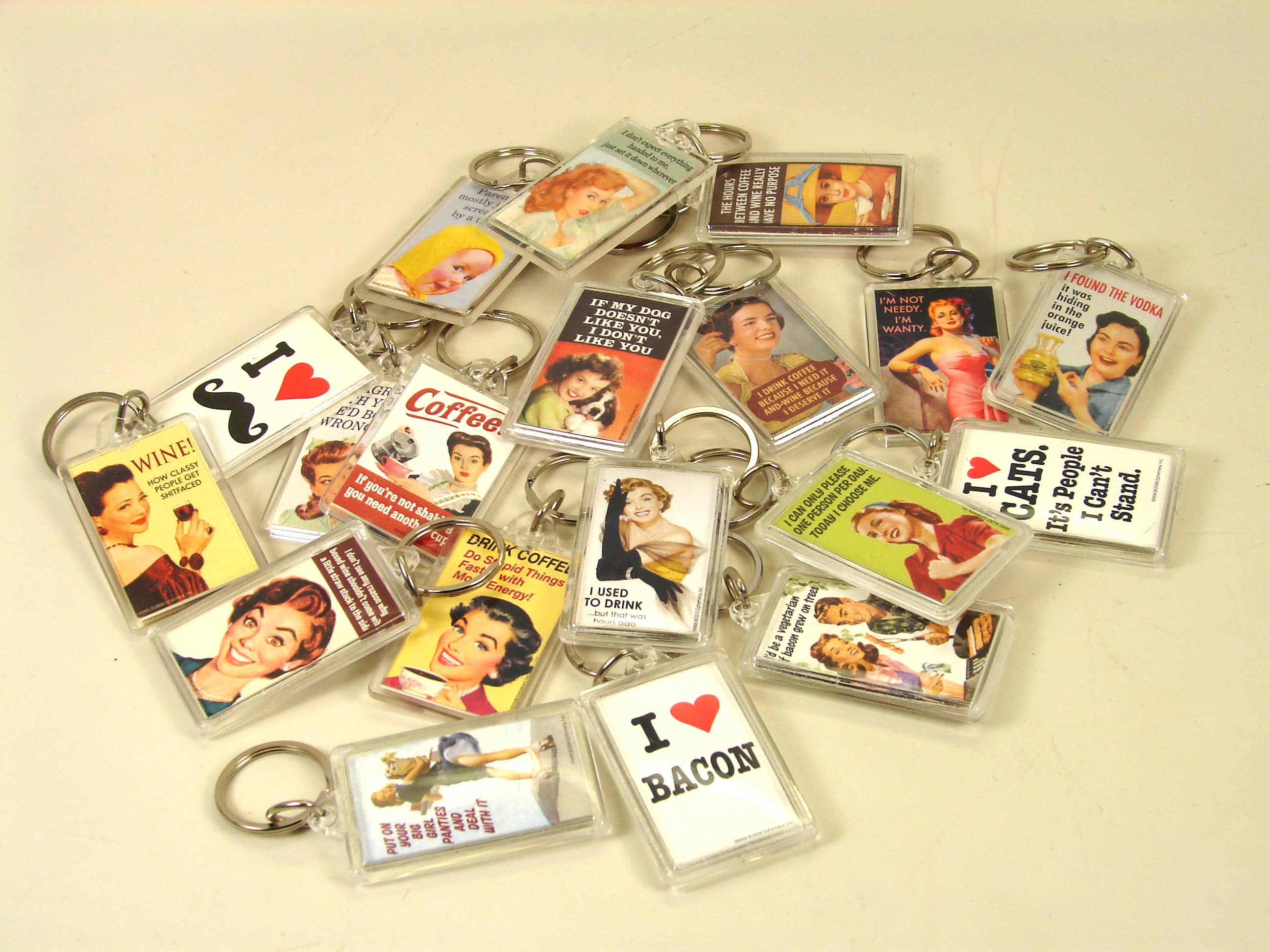 Retro Keychain Collection Vintage keychains - Choose your design – Snark Gifts