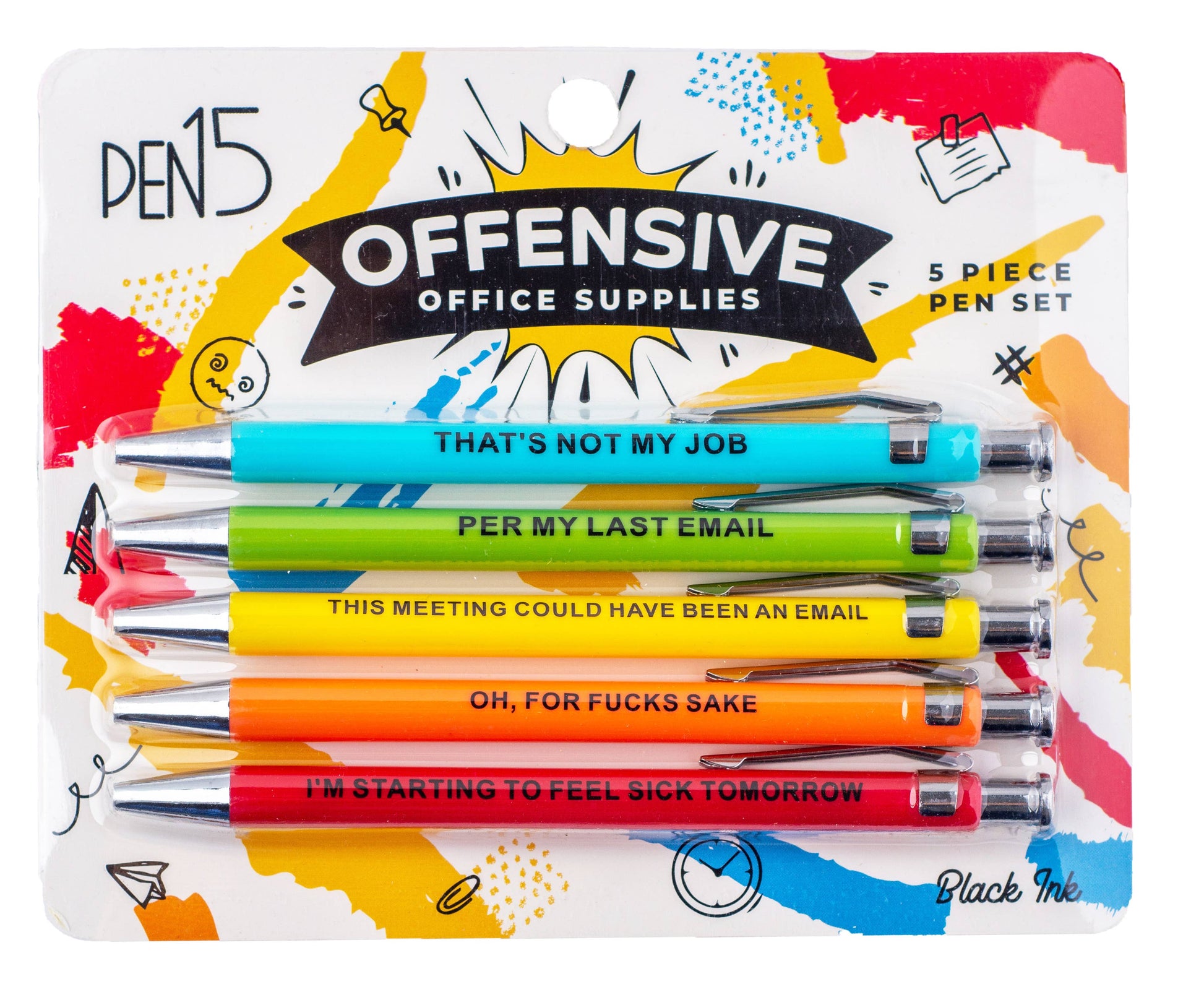 PLASTIC MAMA Pen Offensive Pen Work Sucks Pen Creative Shit-show Pens  Office $12.71 - PicClick AU