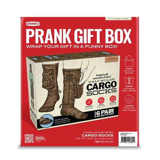 Prank Gift Box Cargo Socks