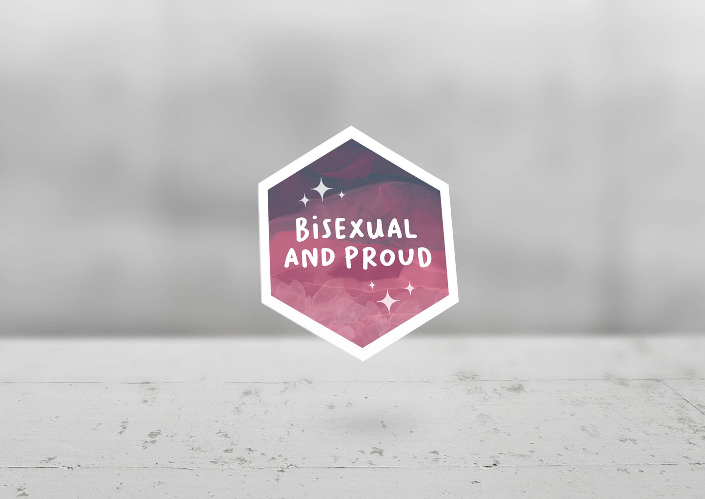 Bisexual and Proud  - LGBTQIA Queer Glossy Sticker
