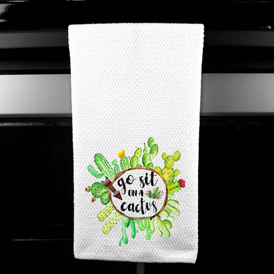 Go Sit on a Cactus Microfiber Towel