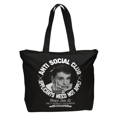 Anti social Club Tote bag with Zipper