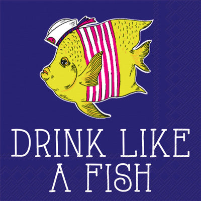 Drink Like a Fish Cocktail Napkins