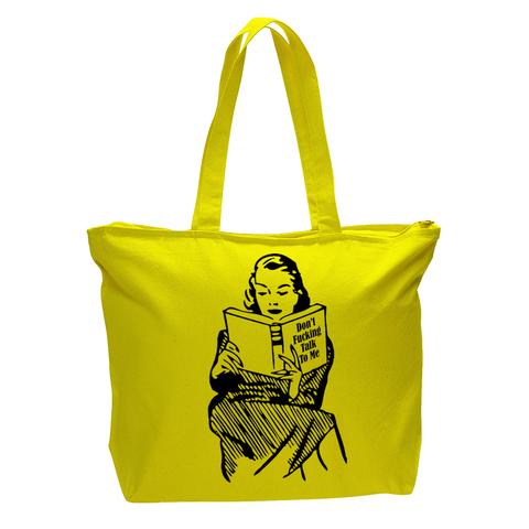Don't Fucking Talk to Me Tote bag with Zipper