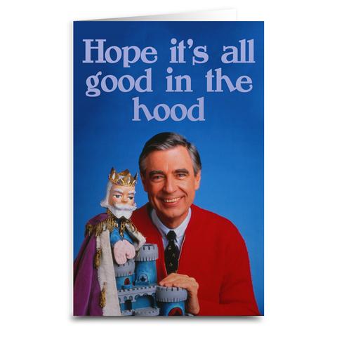 Mister Rogers - Large Greeting Card - 8.5 x 5.5