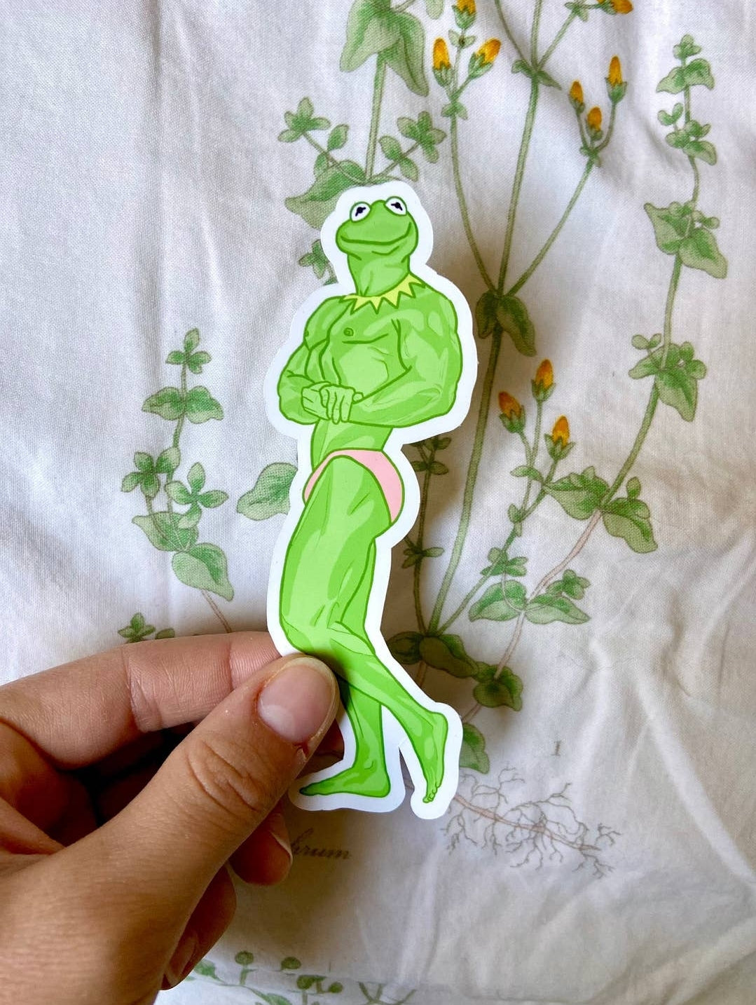 Buff Kermit the Frog Sticker - your choice of pose