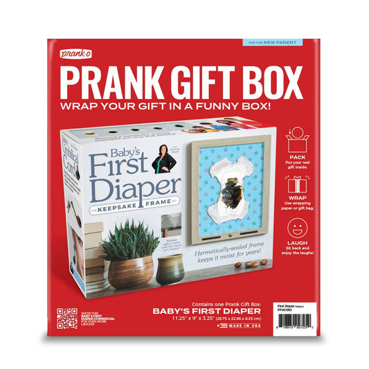Prank Gift Box Baby's First Diaper Frame