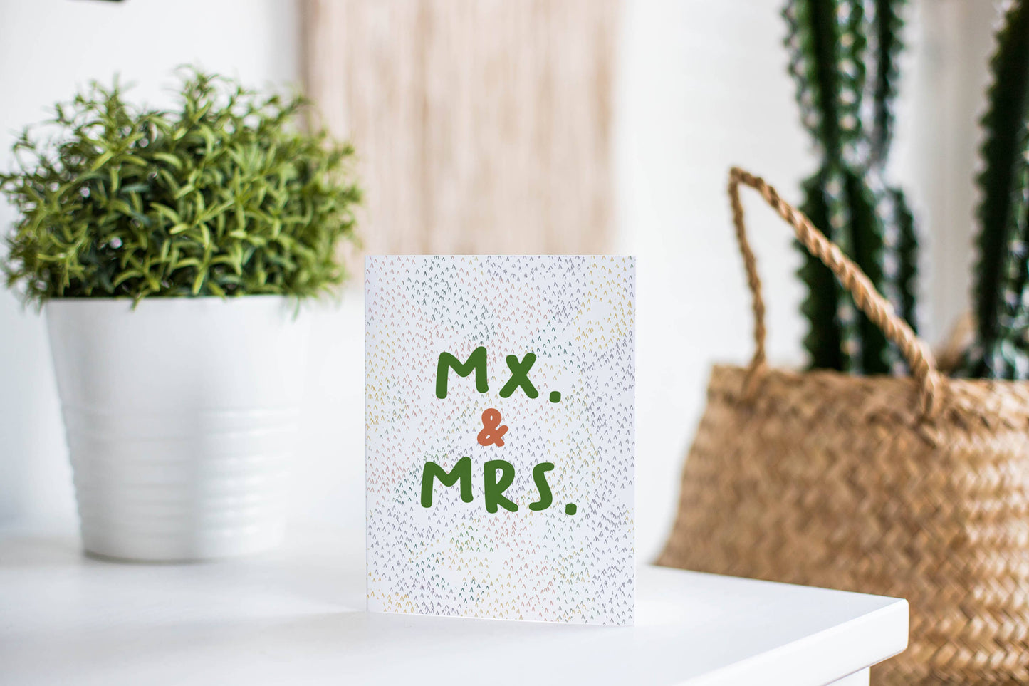 Mx. and Mrs. - Wedding Card