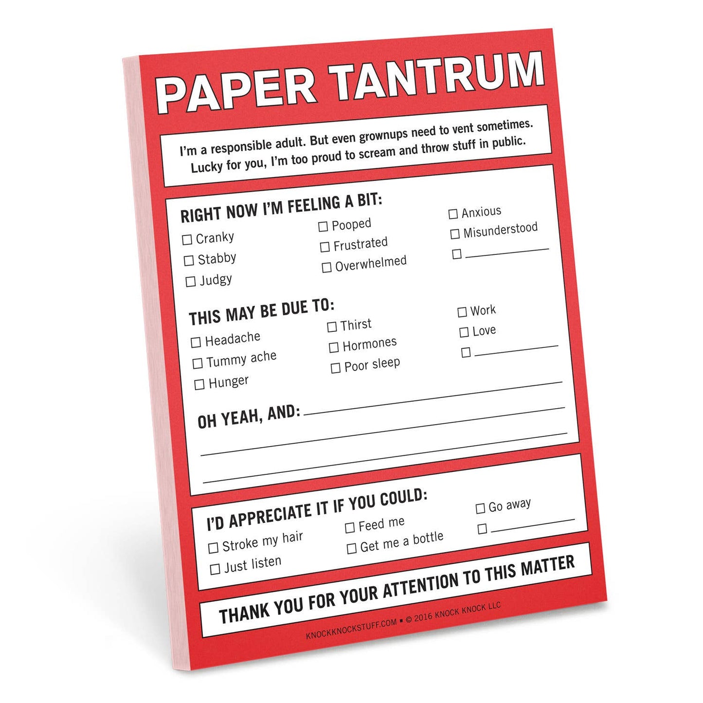 Paper Tantrum Notepad