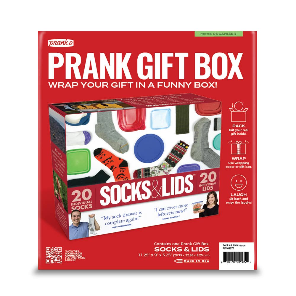 Prank Gift Box Socks & Lids