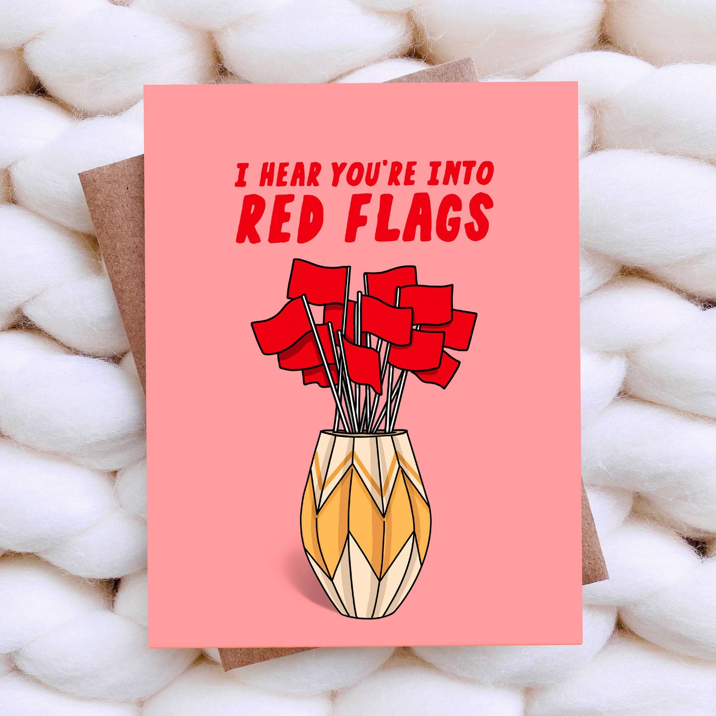 Red Flags Greeting Card