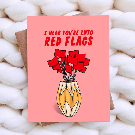 Red Flags Greeting Card