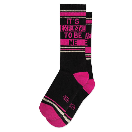 It's Expensive To Be Me Ribbed Gym Socks