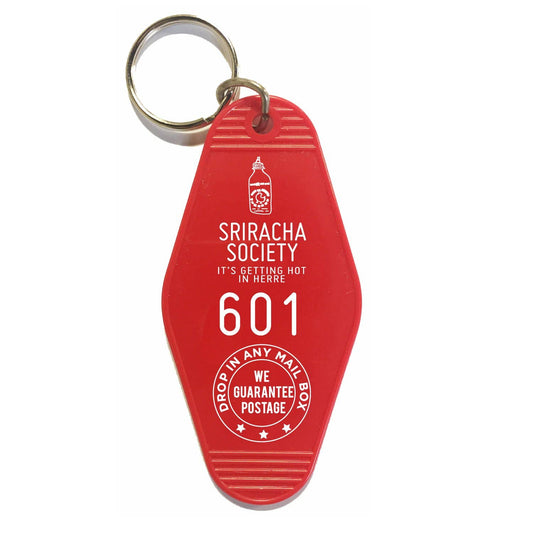 Sriracha Society Keychain