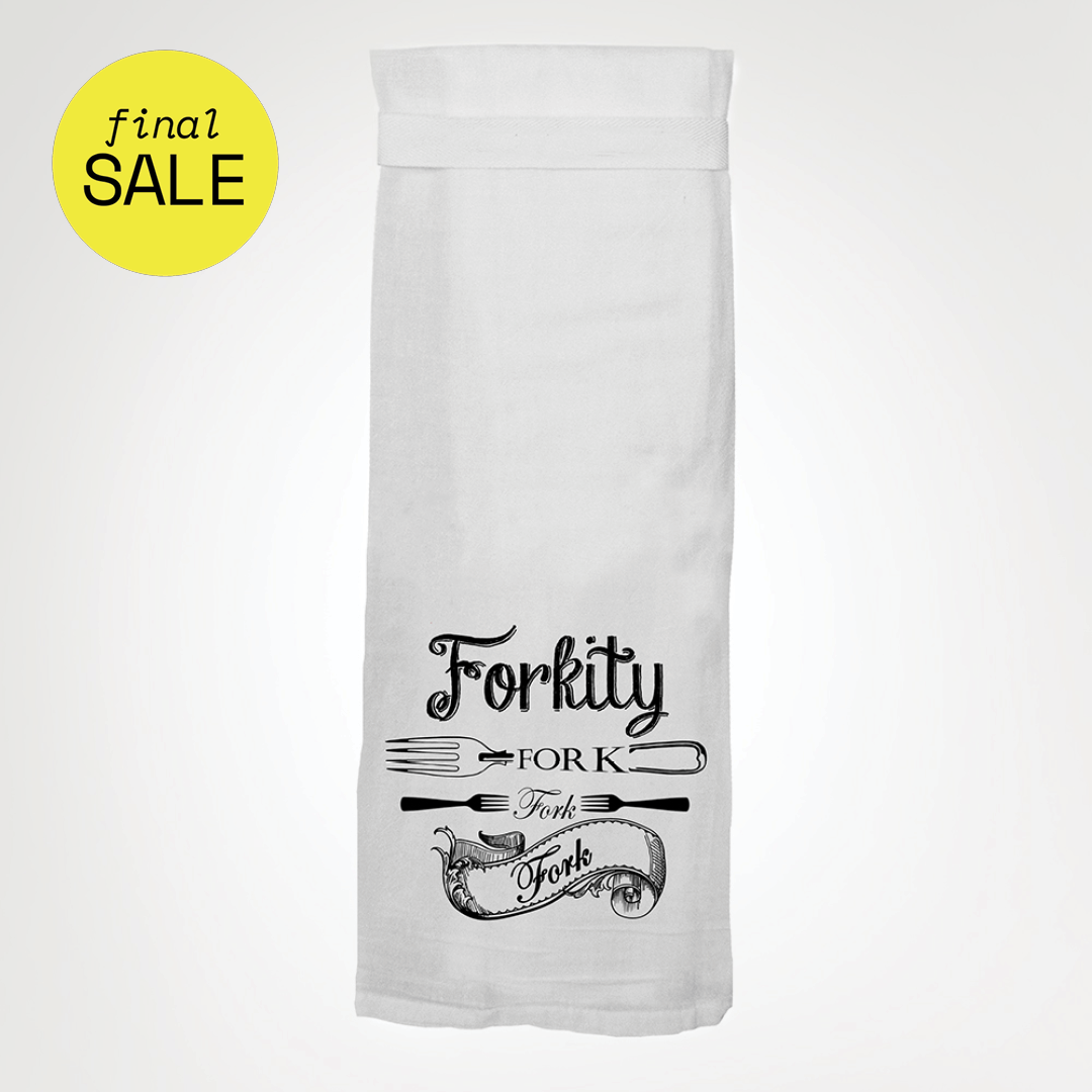 Forkity Fork Fork kitchen towel