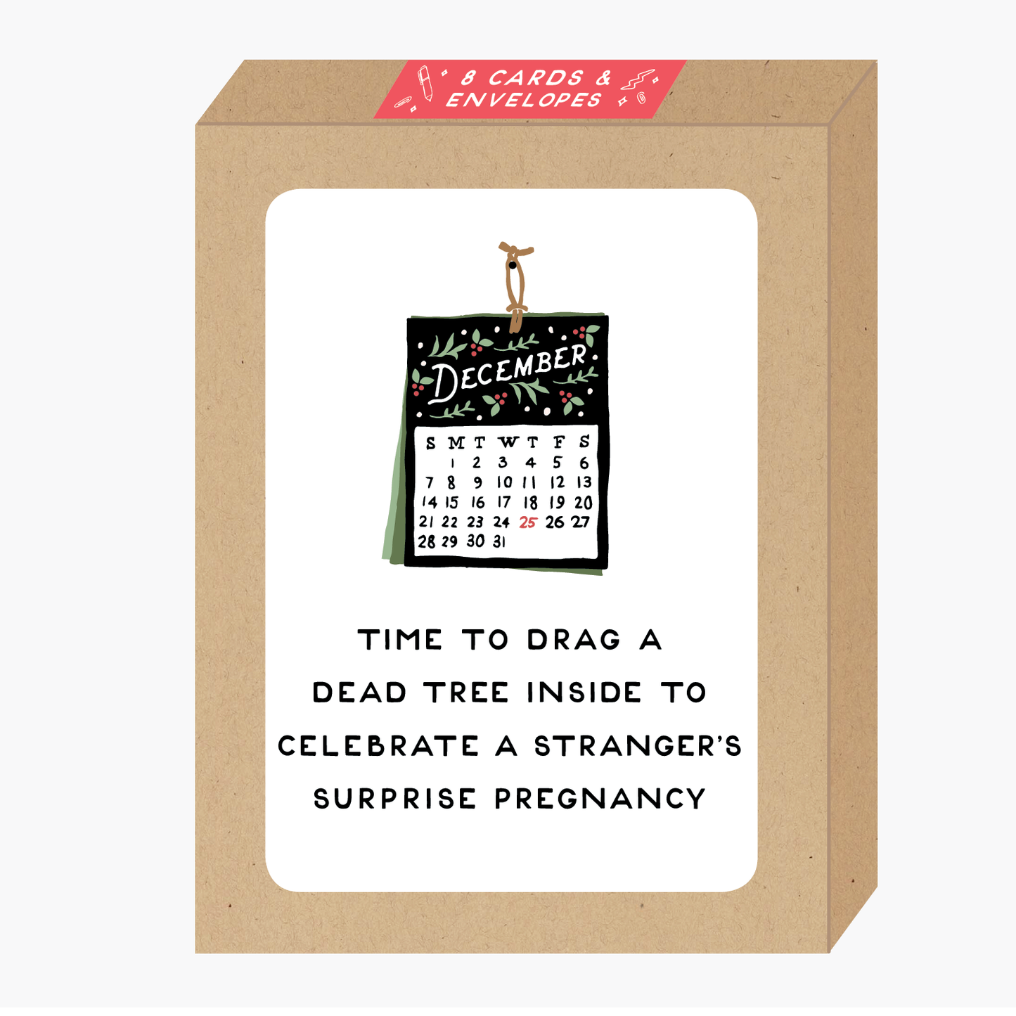 Boxed Surprise Pregnancy Holiday Cards