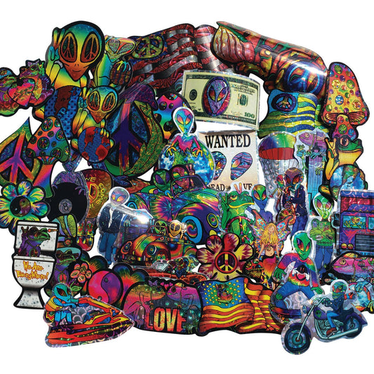 Vintage Deadstock Holographic Rainbow Stickers