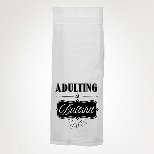 Adulting Is Bullshit - Hangtight Towel