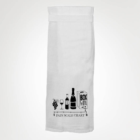 Wine Pain Scale KITCHEN TOWEL