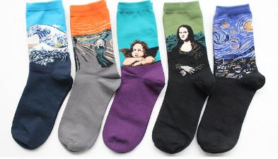 Art Socks! Set of 5 pairs