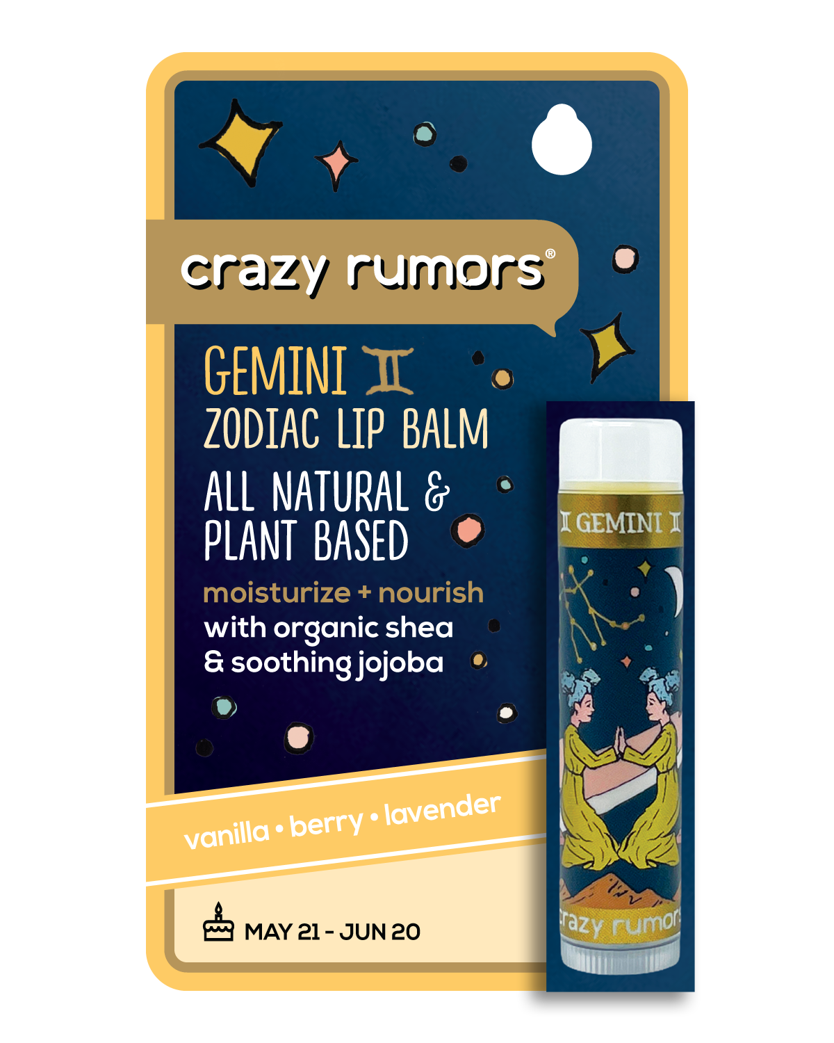 Gemini  - Zodiac Lip Balm Air Blend