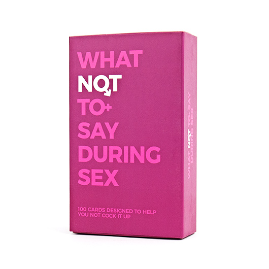 What Not To Say During Sex - Cards