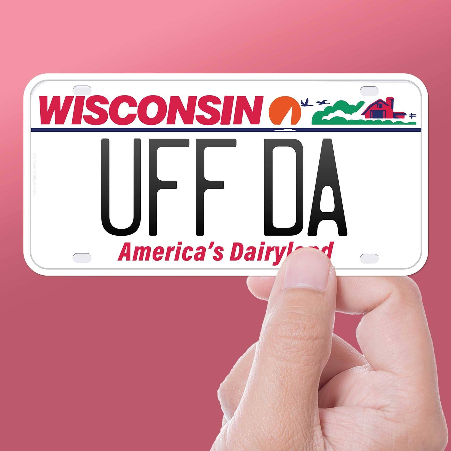 Uff Da Wisconsin Sticker