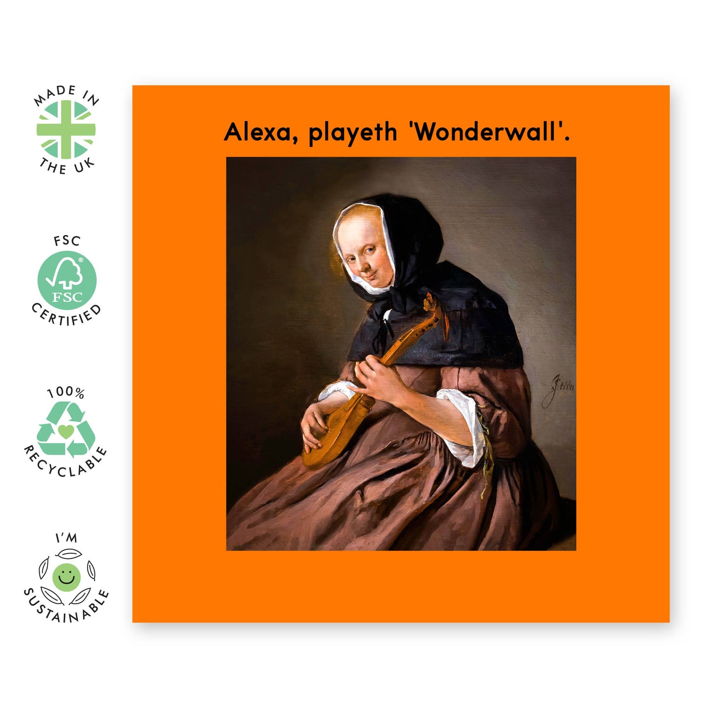 Alexa Playeth Wonderwall Card