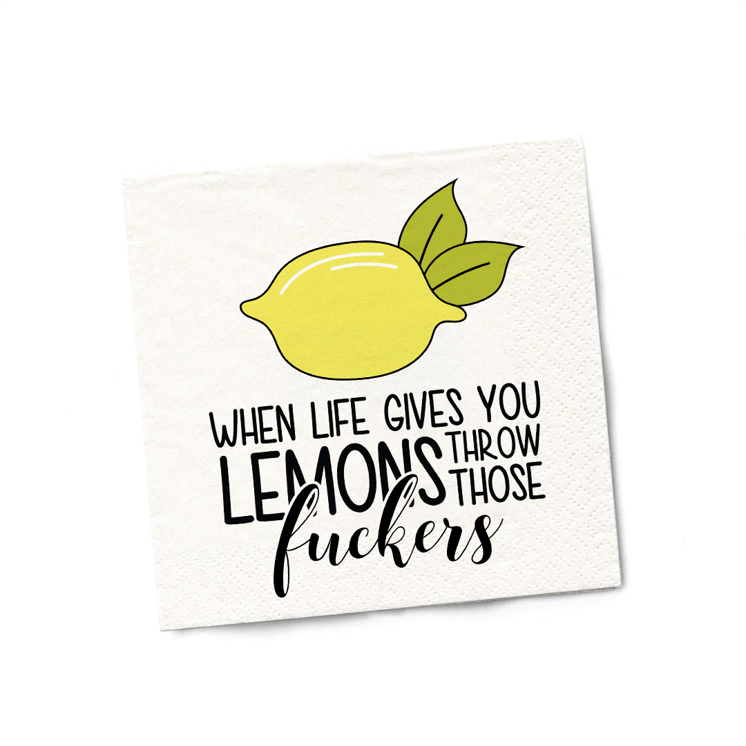 When Life Gives Lemons Napkins