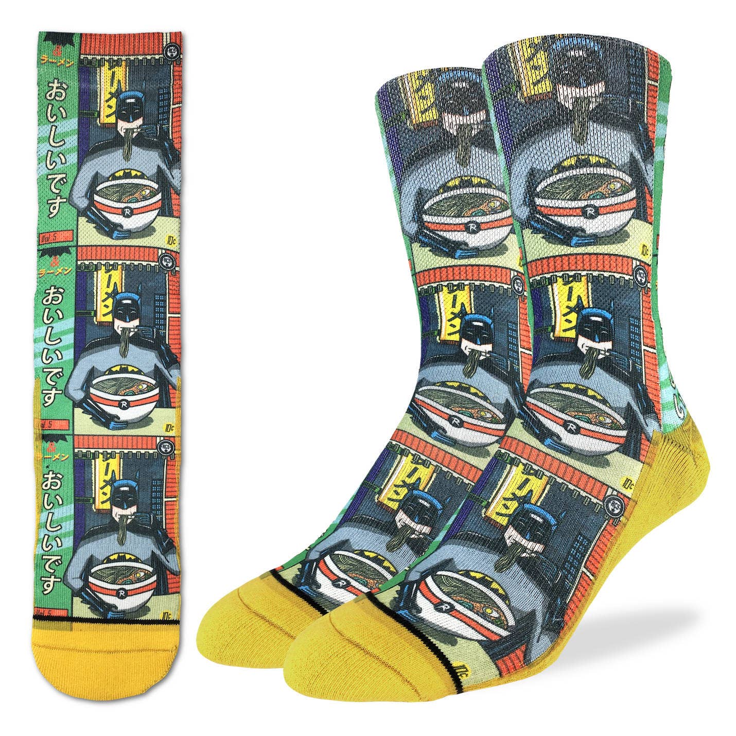 Batman Eating Ramen Socks