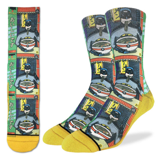 Batman Eating Ramen Socks