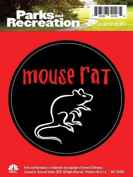 Parks and Rec: Mouse Rat Laptop/Water Bottle Sticker