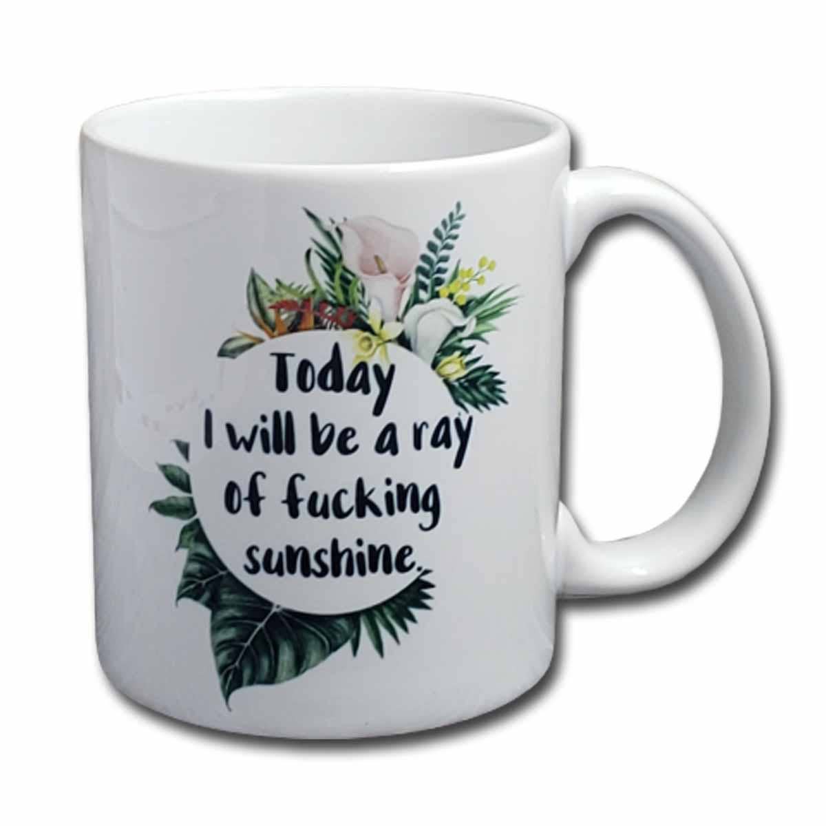 Today I Will Be A Ray Of Fucking Sunshine Coffee Mug