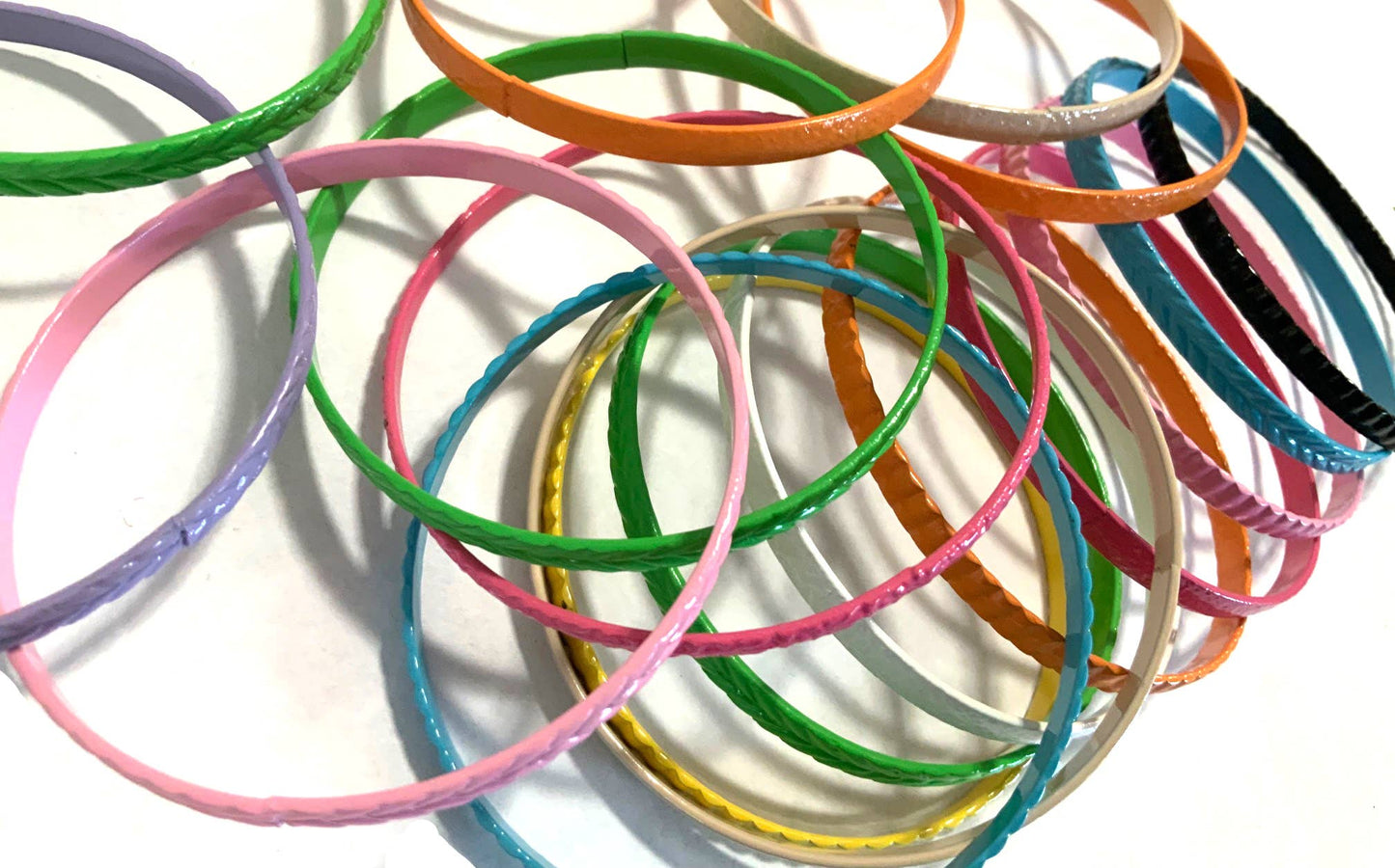 Vintage 80s Metal Bangle Bracelet- 2 Random