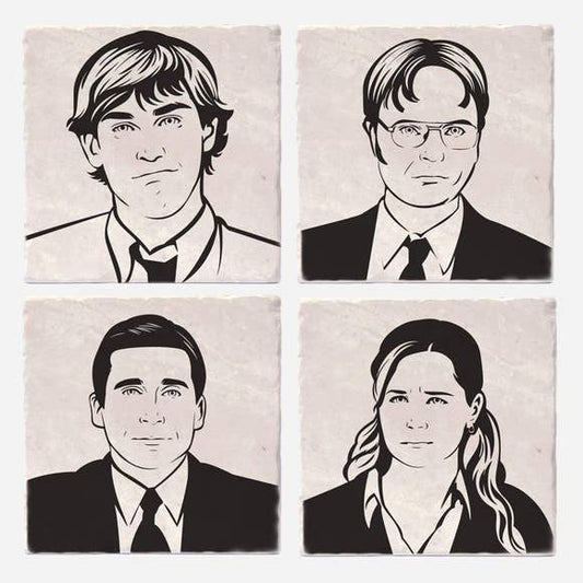 The Office- Coaster set of 4