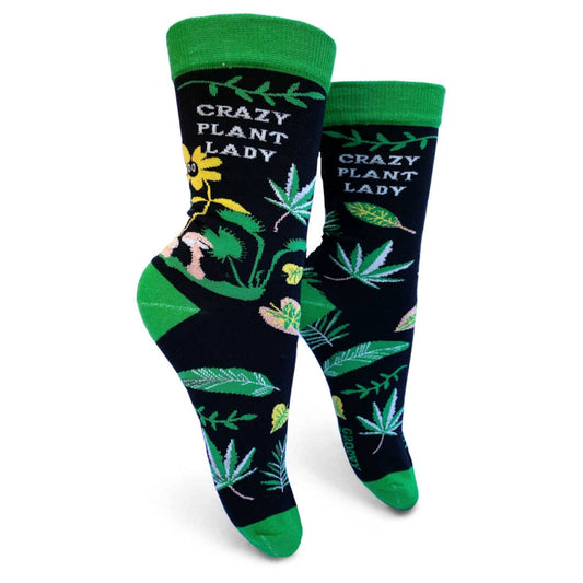 Crazy Plant Lady - Womens Crew Socks