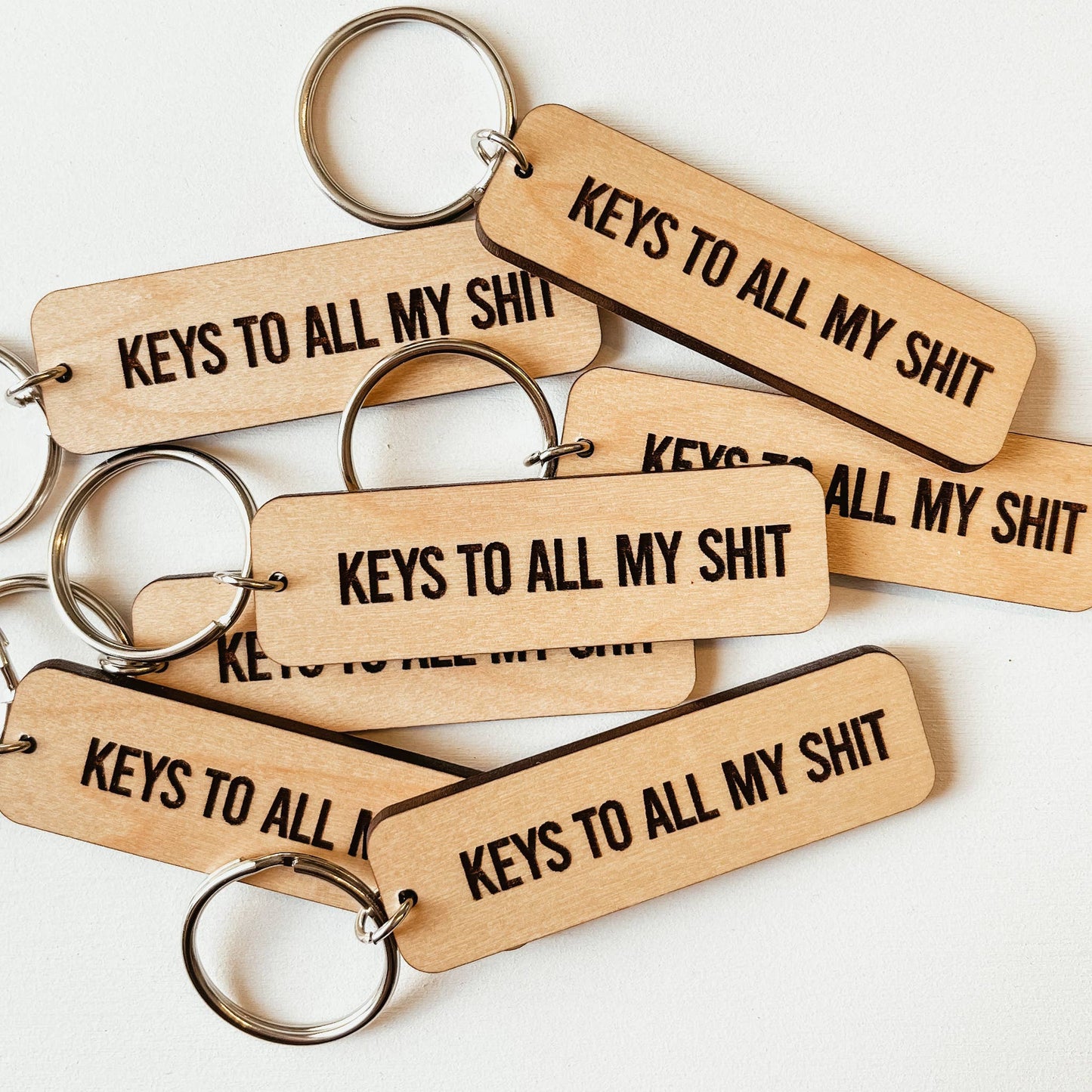 Keys To All My Shit Keychain