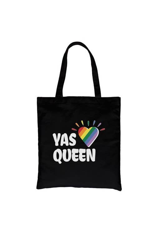 Yas Queen Rainbow Heart Canvas Bag