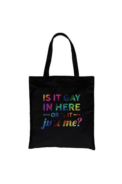 Gay In Here Rainbow Canvas Bag