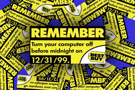 Y2K Bug Sticker - Remember to Turn Off Computer - Best Buy