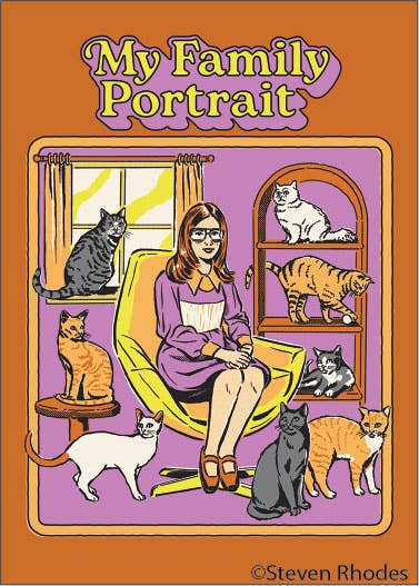 MAGNET: My family portrait - Cat Lady