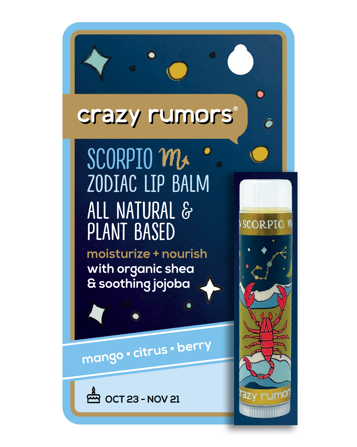 Scorpio - Zodiac Lip Balm Water Blend