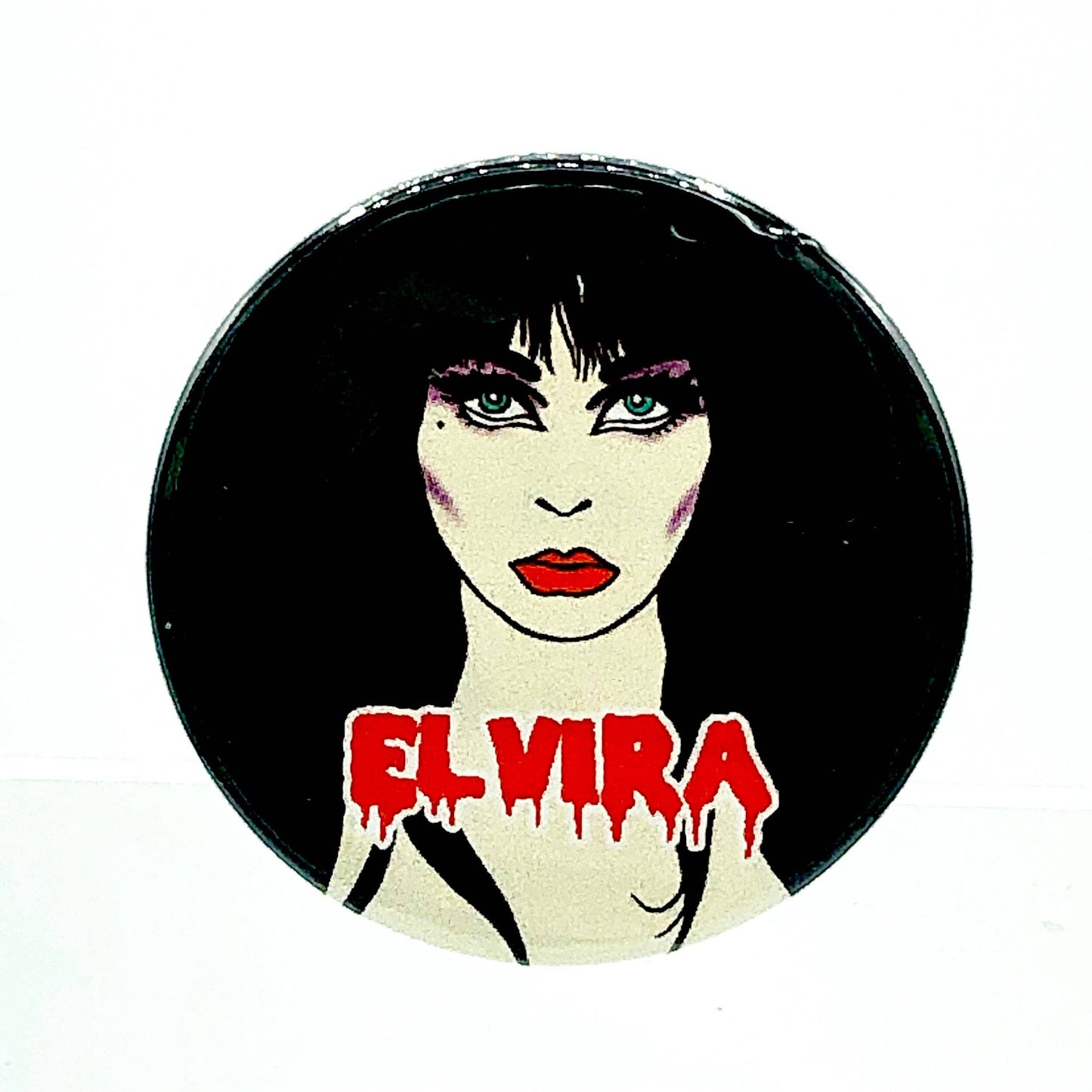 Elvira Button Pin Badge