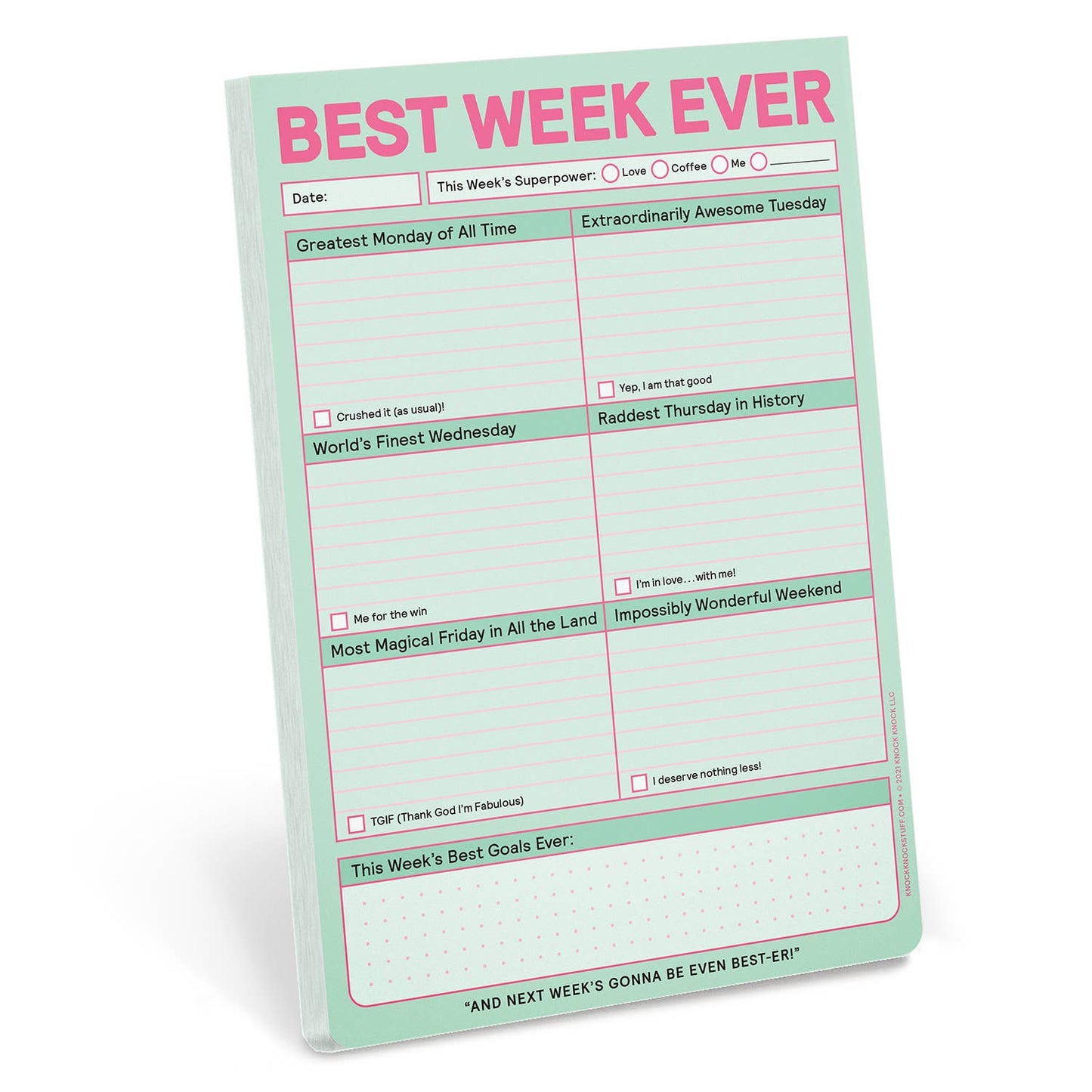 Best Week Ever Pad Notepad