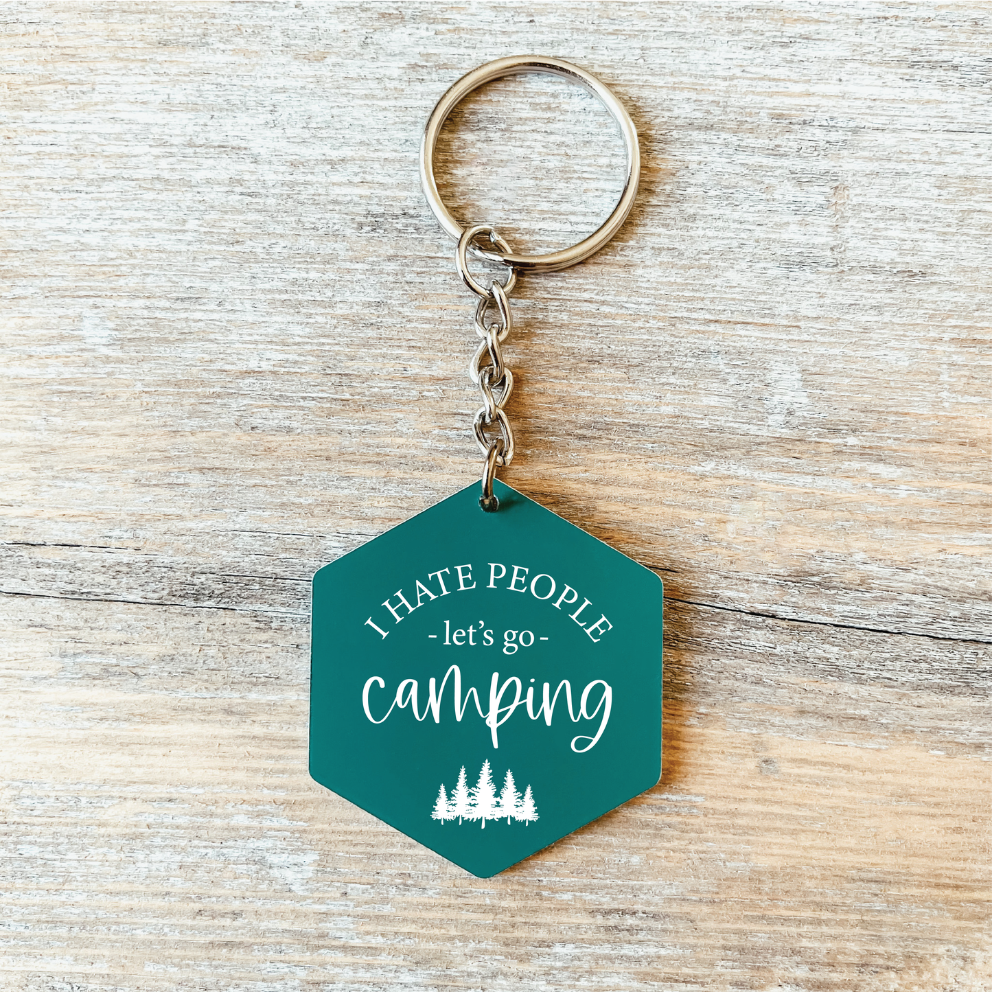 Let's Go Camping Acrylic Keychain