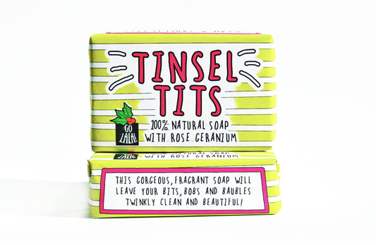 Tinsel Tits Christmas Soap