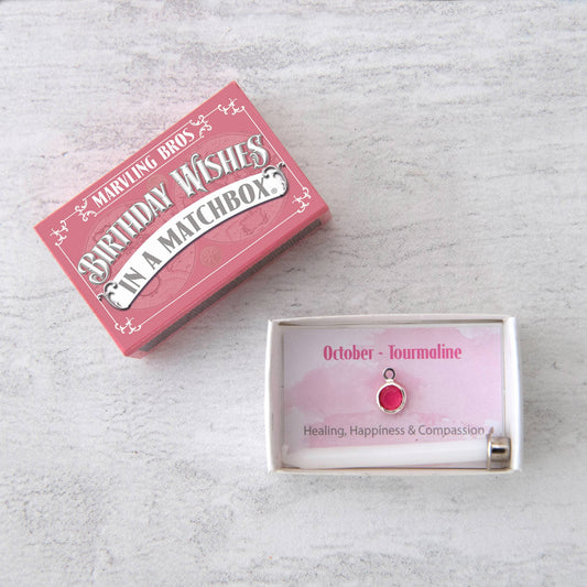 October Birthstone In A Matchbox