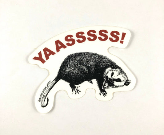 Yas Possum Sticker